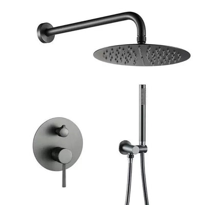 Conjunto de Ducha Empotrada Negra con Control de Temperatura - Image 3