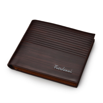 Billetera Delgada Horizontal para Hombre con Diseño en Relieve - Image 5