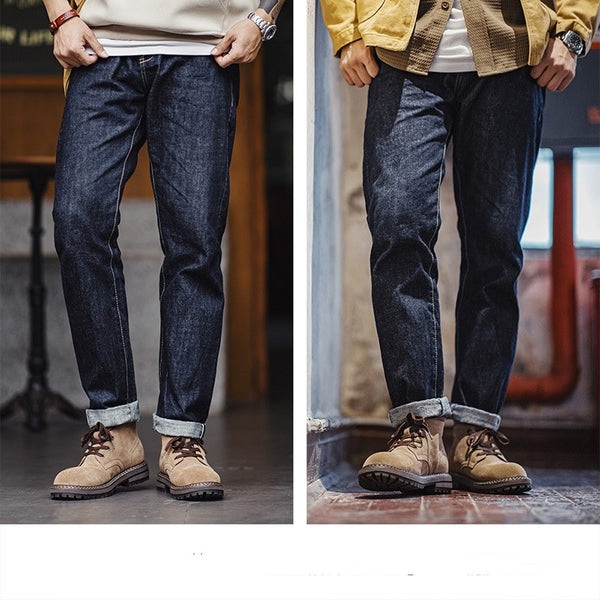 Bota Retro Americana para Hombre - Caña Media en Cuero