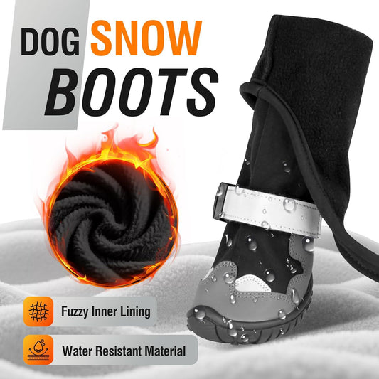 Botas Protectoras para Perros - Impermeables y Térmicas para Clima Frío