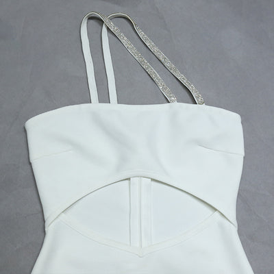 Vestido Tubo con Hombro Descubierto y Detalle Asimétrico - Image 21