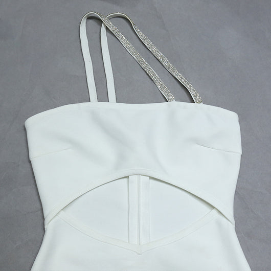 Vestido Tubo con Hombro Descubierto y Detalle Asimétrico - Image 21