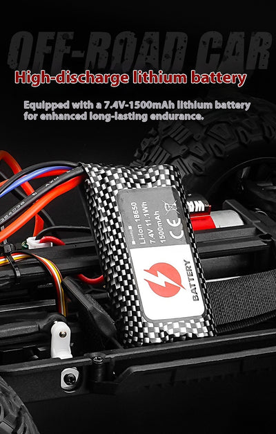 Auto Control Remoto 4x4 Todoterreno de Alta Velocidad con Ruedas Grandes - Image 35