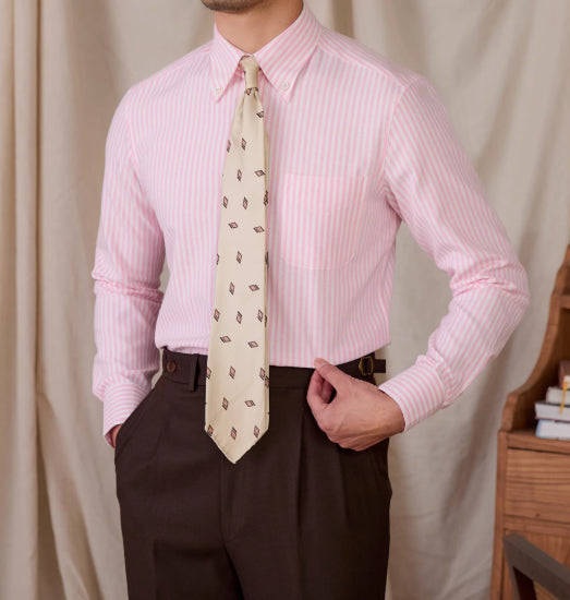Camisa Casual de Rayas Ajustada en Algodón Transpirable - Image 13