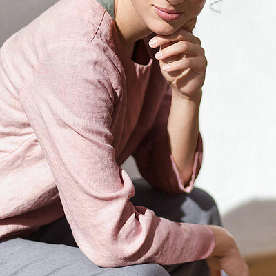 Camisa Casual de Lino y Algodón - Comodidad Versátil - Image 10