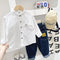 Camisa Infantil de Manga Larga en Colores Sólidos