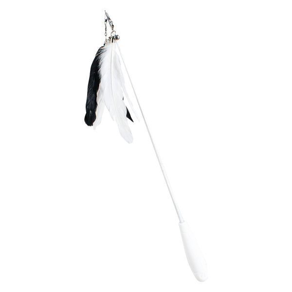 Juguete Interactivo Extensible para Gatos con Campana y Pluma Removible