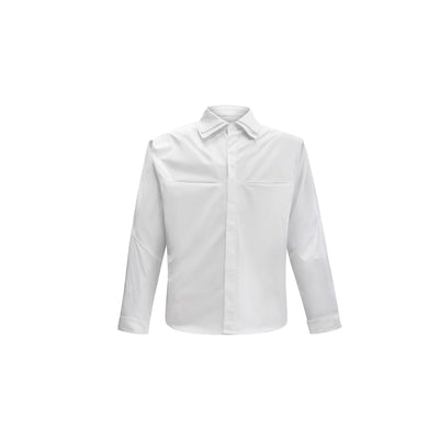 Camisa de Manga Corta con Hombros Acolchados y Pliegues - Image 15