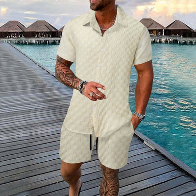 Camisa Casual de Fibra Química - Traje Versátil para Hombre - Image 7