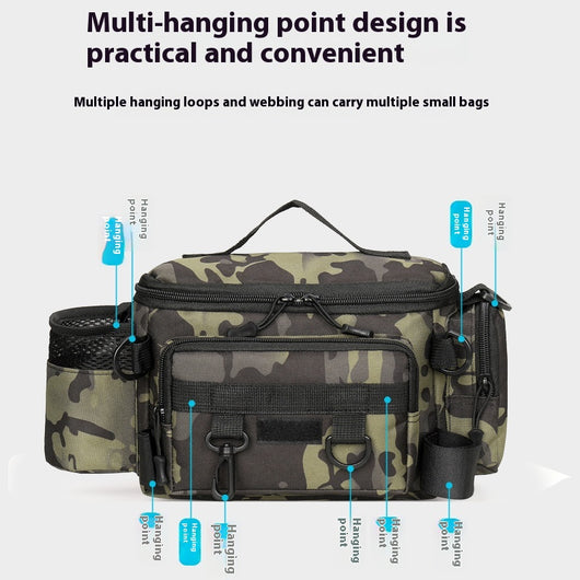 Bolsa de Cintura Multifuncional para Caña de Pescar de Gran Capacidad - Image 4