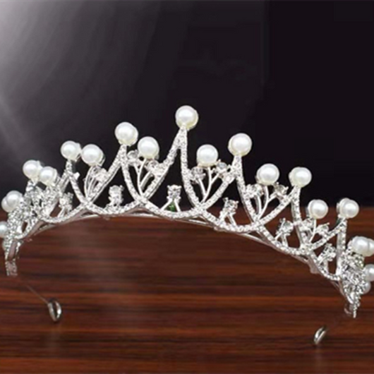 Corona Nupcial de Perlas - Tiara de Lujo para Novia - Image 9