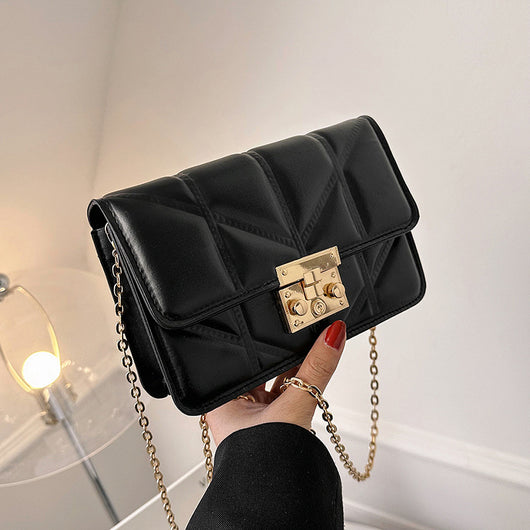 Bolsa Mensajero Cuadrada Estilo Occidental con Cadena - Image 18