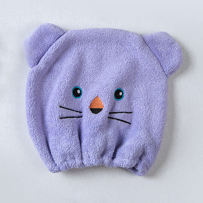 Gorro Absorbente Secador de Cabello Infantil con Diseño de Gato Adorable - Image 8