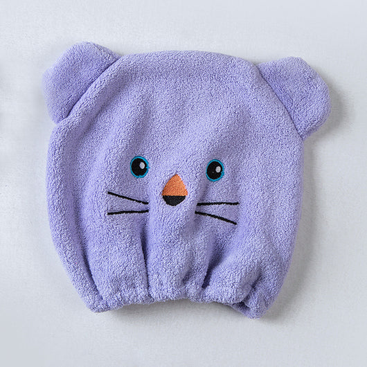 Gorro Absorbente Secador de Cabello Infantil con Diseño de Gato Adorable - Image 8
