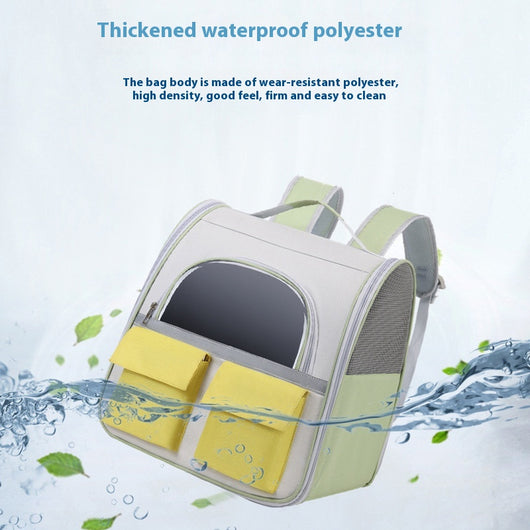 Mochila Transparente para Gatos de Gran Capacidad con Lona - Image 4