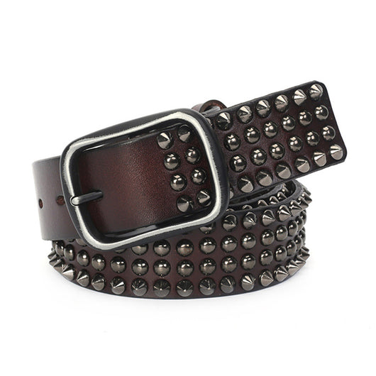 Cinturón de Cuero Vacuno Retro Naranja - Estilo Vintage Auténtico - Image 7