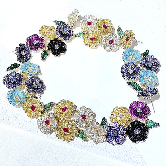 Aretes Floreales de Circonita - Elegancia Botánica para Cada Ocasión - Image 15