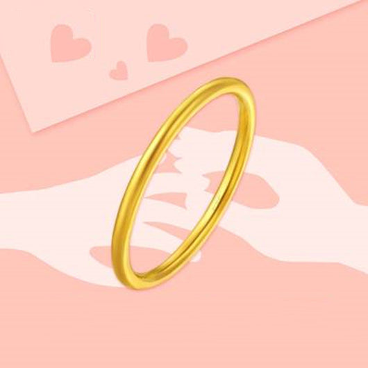 Anillo de Oro con Detalles en Oro de Color