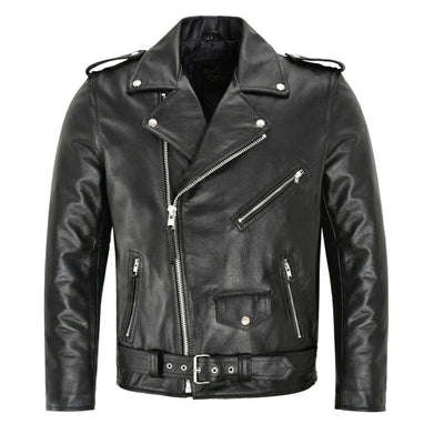 Chaqueta de Cuero para Motociclista - Estilo Clásico y Protección - Image 11