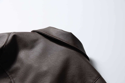 Chaqueta de Cuero para Motociclista - Estilo Clásico Masculino - Image 19