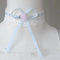 Collar de Encaje con Moño Elegante