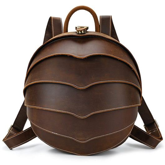 Mochila de Cuero Vintage Beetle con Personalidad Creativa - Image 9