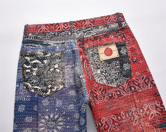 Pantalones Jeans Hombre Estampado Digital Corte Recto - Image 10