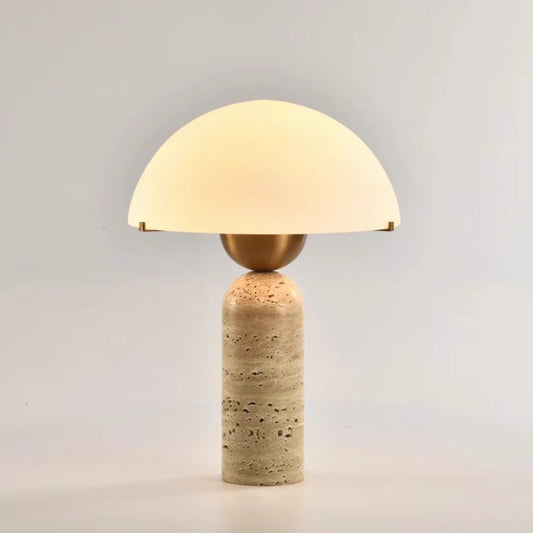 Lámpara de Mesa Retro Cueva Nube con Cristal para Sala y Dormitorio