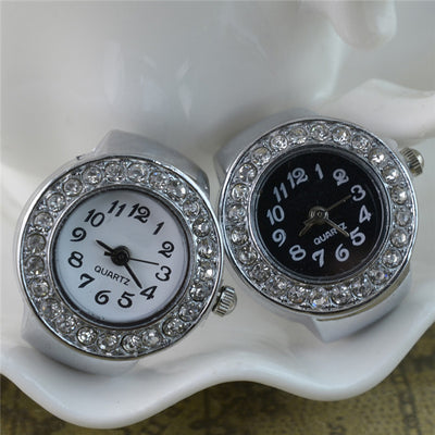 Reloj de Moda para Mujer con Anillo de Diamantes y Movimiento de Cuarzo - Image 3