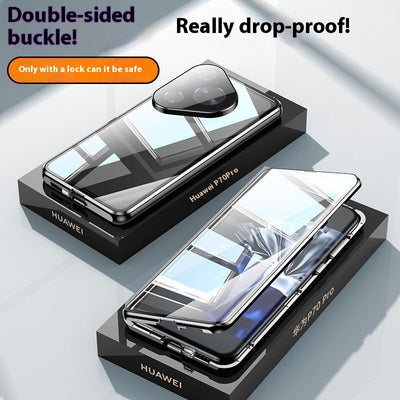 Funda Magnética King para Teléfono - Vidrio Doble Cara con Protección Antigolpes
