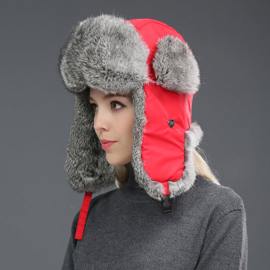 Gorro Térmico Unisex de Piel de Conejo con Protección Auditiva para Clima Frío - Image 14