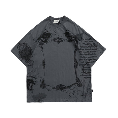 Playera Suelta con Estampado de Letras - Unisex - Image 3
