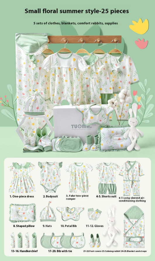 Conjunto de Ropa para Bebé Recién Nacido - Caja Regalo Verano Tela Ligera - Image 13
