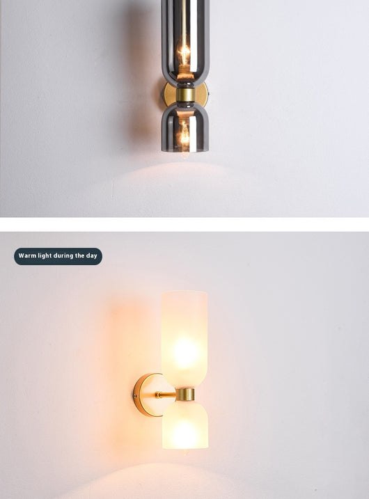 Lámpara de Pared Doble Cabezal en Vidrio para Mesita de Noche - Image 16