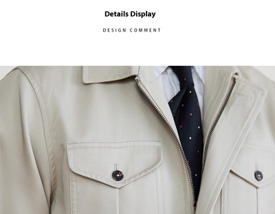 Chaqueta Safari Delgada con Control de Cintura para Hombre - Image 15