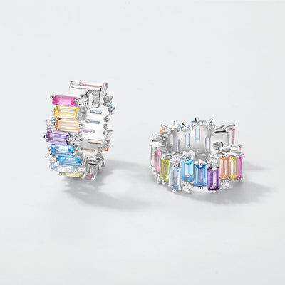 Aretes de Circonio con Colores Irregulares - Image 6