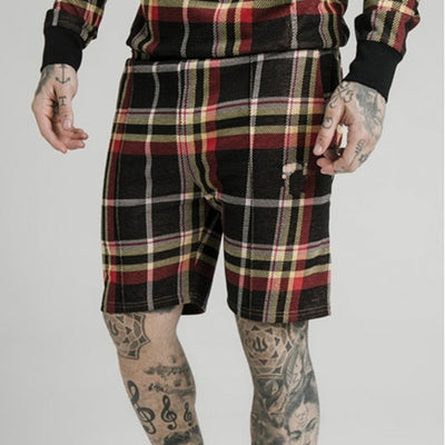 Pantalones Cortos Casuales a Rayas para Hombre - Corte Recto y Ajustado - Image 5