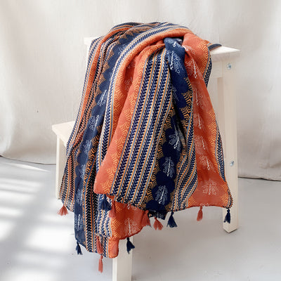 Rebozo Étnico Oversized Protector Solar Dual-uso Versátil - Image 7