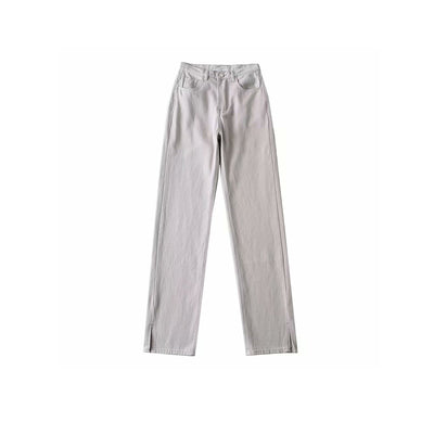 Pantalones Vaqueros Rectos Cintura Alta Mujer - Jeans Slim Suelto Otoño Invierno Mom Jeans - Image 7