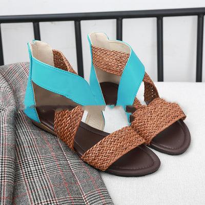 Sandalias Bohemias para Mujer con Cuña y Tejido Trenzado - Estilo Verano - Image 4