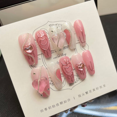 Tabletas Realzadoras de Uñas Sweet Love - Desmontables y Duraderas - Image 13