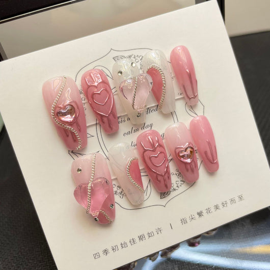 Tabletas Realzadoras de Uñas Sweet Love - Desmontables y Duraderas - Image 13