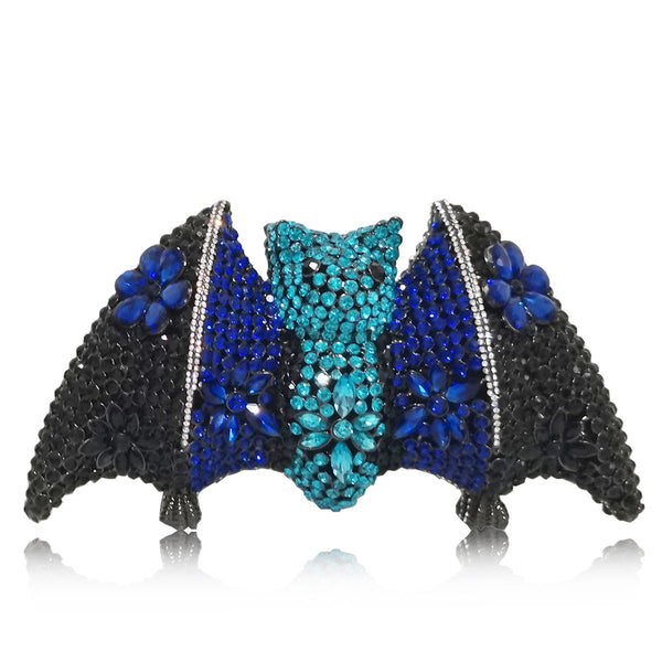 Bolso de Noche Lujo Diamante Murciélago Halloween