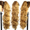 Extensión de Cabello Ondulado con Pinza - Coleta Postiza Fibra Sintética Premium