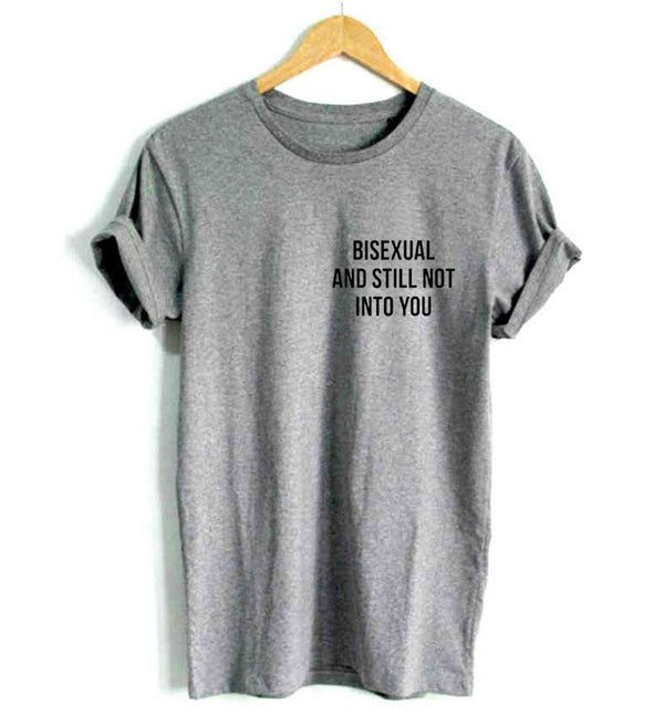 Playera de Pareja Estampada con Letras para Hombre y Mujer