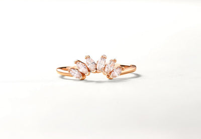 Anillo Corona Ajustable Plata 925 Chapado Oro con Zirconia 3A - Image 8