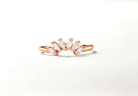 Anillo Corona Ajustable Plata 925 Chapado Oro con Zirconia 3A - Image 8