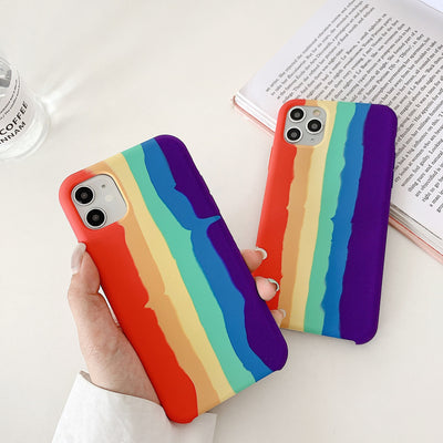 Funda de Silicona Líquida Arcoíris para Celular - Image 22