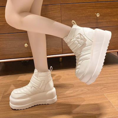 Zapatillas Plataforma Gruesa Antideslizantes con Forro Térmico para Mujer - Image 12