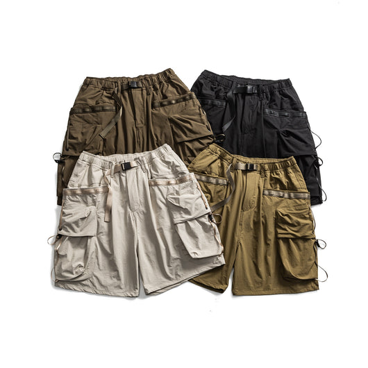 Pantalones Cortos Sueltos Japoneses con Bolsillos Grandes para Hombre - Image 31